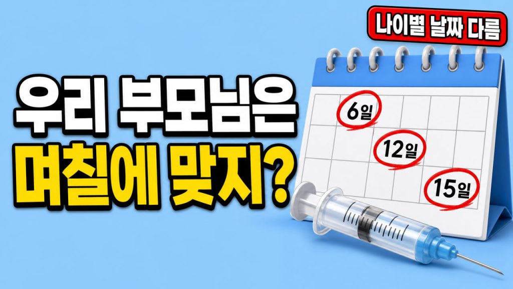 부모님 독감·코로나 무료접종 총정리: 나이별 날짜·장소·준비물 (2026~2027) 대표 이미지